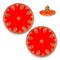 Red Velvet Pooja Mat Aasan Decorative Cloth for God Goddess Idol Puja Asan Mandir Temple Home Office Decor Base Chowki Indian Festival Diwali Decorations Item - Housewarming Gift